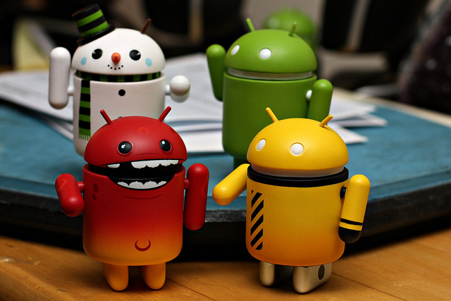 Sieben von acht Smartphones laufen auf Android