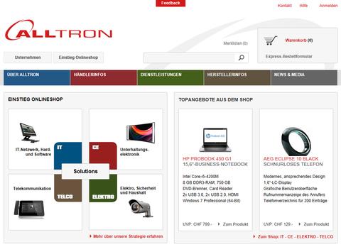 Alltron schliesst seine Online-Shops für Reseller