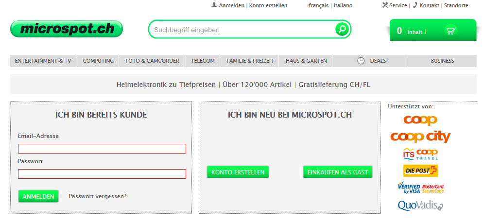 Kundendaten-Leck bei Microspot.ch 