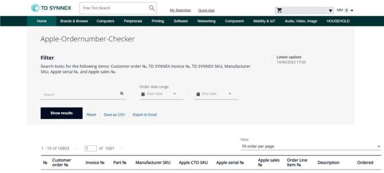 TD Synnex bringt neue Funktionen in den Webshop