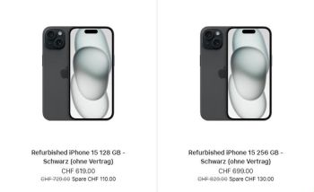 Apple verkauft neu auch aufbereitete iPhone-15-Modelle