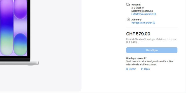 Wartezeiten bei Macs